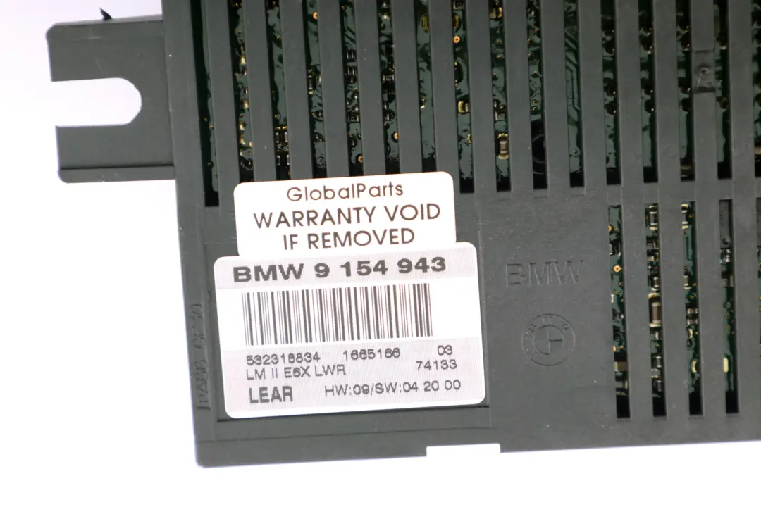 BMW 5 Series E60 LCI Light Control Unit Module LCM LM E6X LWR LEAR - SKU 9154943 - Part number 9154943