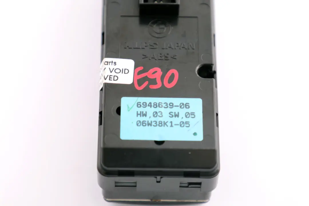 BMW E90 E91 Interruptor Elevalunas Lado Conductor Derecho - SKU 9155506 - Número de pieza 9155506