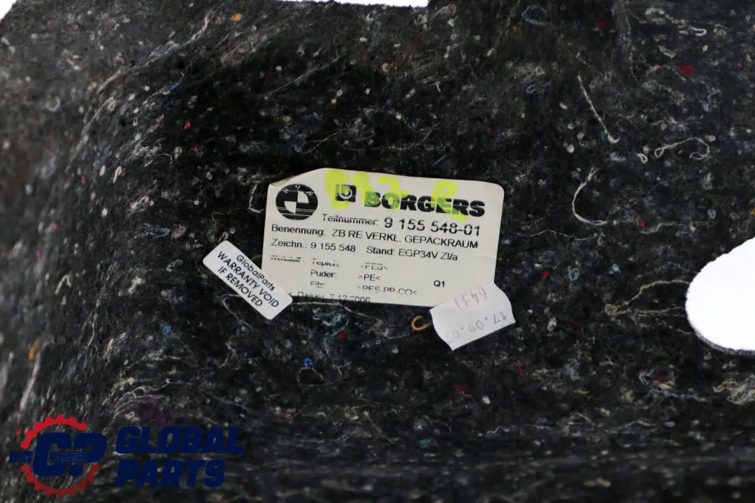 Verkleidung Gepäckraum Rechts BMW 1 er E81 E87 - SKU 9155548 - Teilenummer 9203184