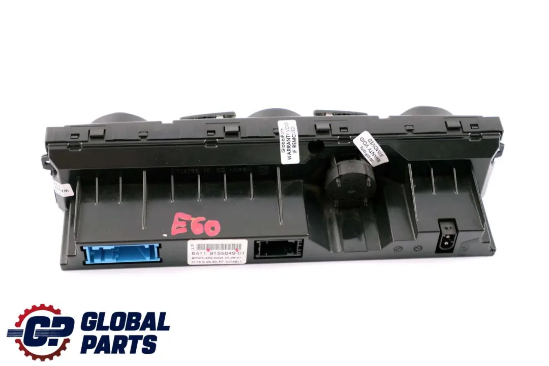 BMW 5 Series E60 E61 LCI Control Unit Panel Automatic Air Conditioning - SKU 9155649 - Part number 9155649