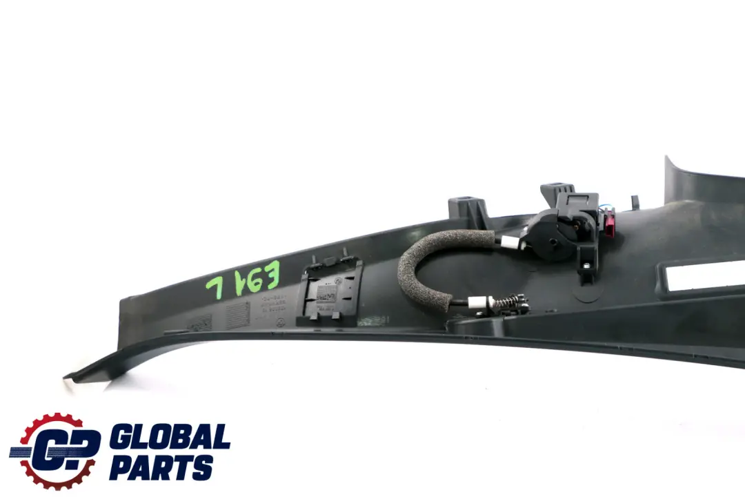 Tapa Columna D Trim Schwarz Negro Izquierda para BMW Serie 3 E91 LCI con número de pieza 9155737 BMW Serie 3 E91 LCI Tapa Columna D Trim Schwarz Negro Izquierda - SKU 9155737 - Número de pieza 9155737