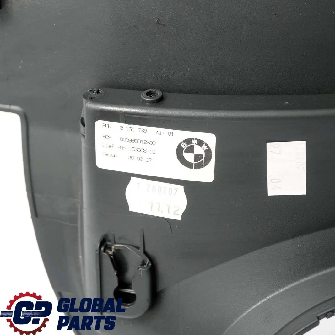 BMW E91 Tapa Columna D Parabrisas Ventana Trim Derecha Negro - SKU 9155738 - Número de pieza 9155738