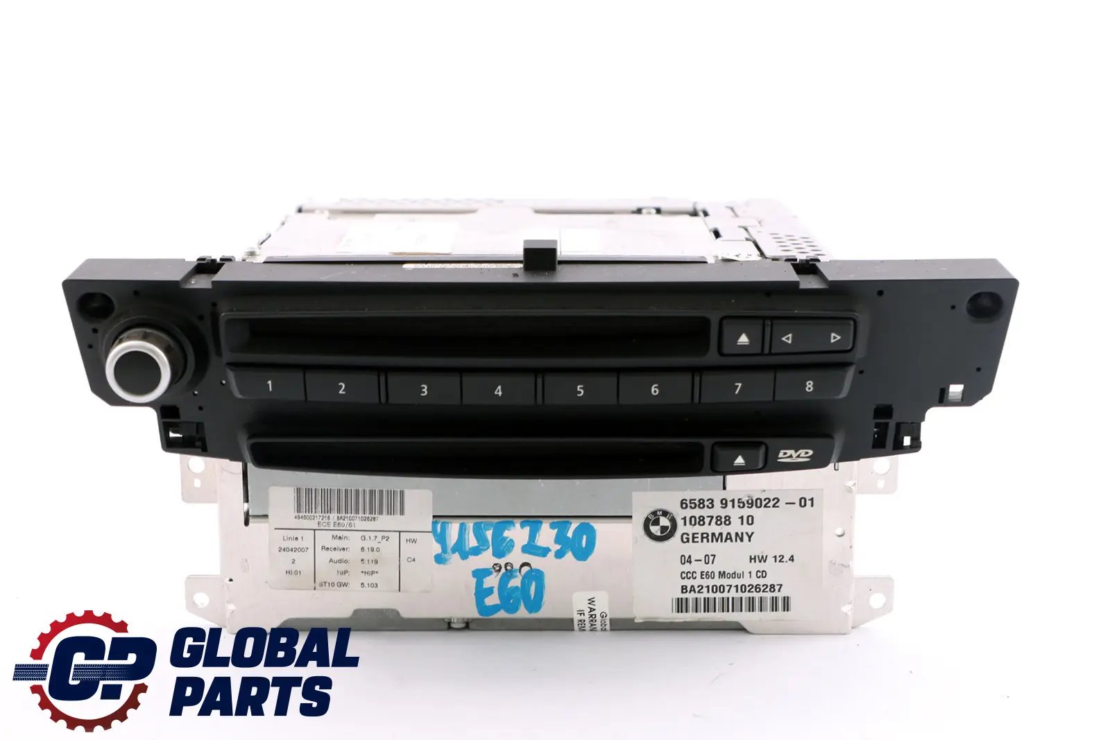BMW E60 E61 E63 Controleur Professionnel de Systeme de Navigation CCC 9159022