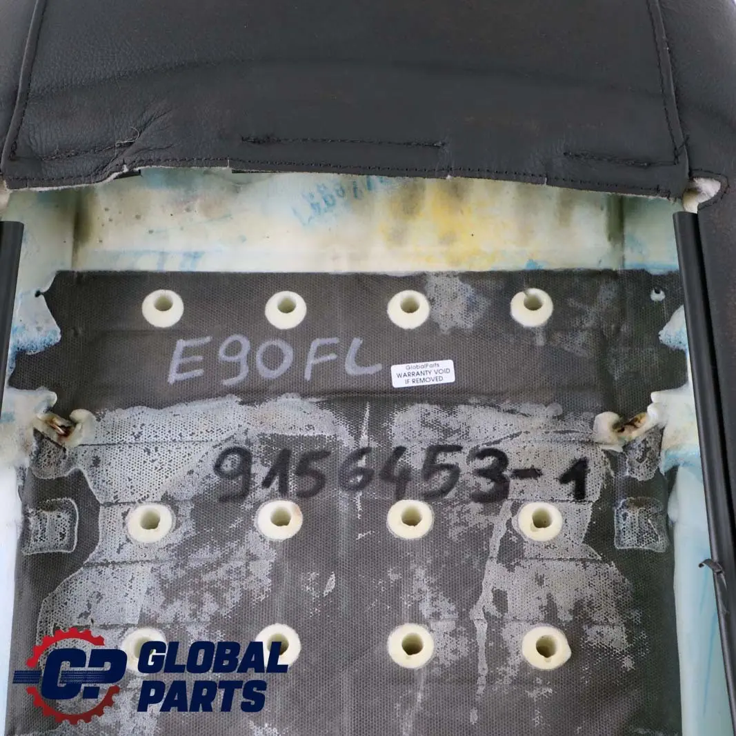 BMW E90 E91 Przedni Lewy Sportowy Pokrowiec Na Oparcie Fotela Skóra Czarny - SKU 9156453-1 - Numer Części 9156453
