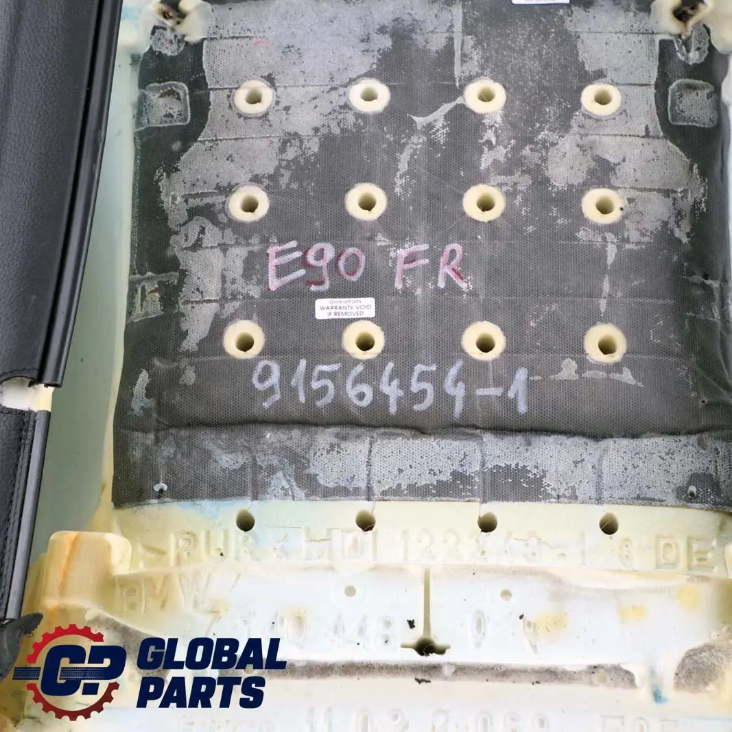 Front Right O/S Sport Seat Backrest Cover Leather Black to BMW 3 Series E90 E91 with Part number 9156454 BMW 3 Series E90 E91 Front Right O/S Sport Seat Backrest Cover Leather Black - SKU 9156454-1 - Part number 9156454