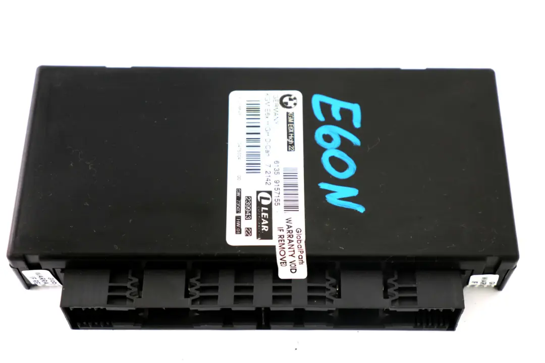 BMW E60 E61 LCI E63 E64 Corpo Gateway Modulo ECU Unità di controllo - SKU 9157155 - Numero di parte 9157155