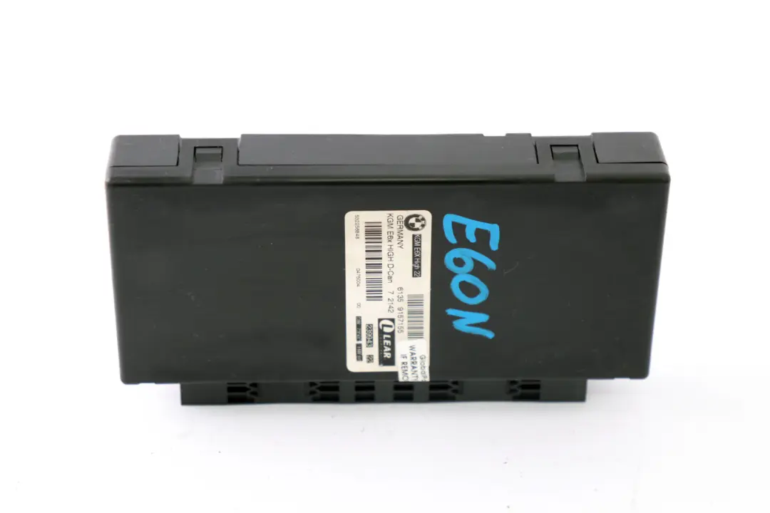 BMW 5 6 Series E60 E61 LCI E63 E64 Body Gateway Module ECU Control Unit - SKU 9157155 - Part number 9157155