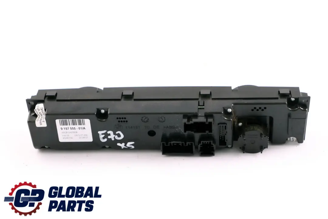 BMW X5 X6 E70 E71 Unidad De Control Panel Automatico Aire Acondicionado A/C Alto - SKU 9157555 - Número de pieza 9157555