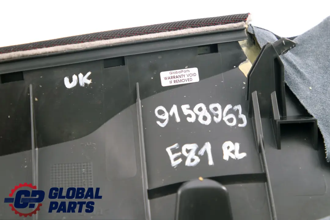 BMW E81 Boczek bok kanapy lewy tył Cranberryrot - SKU 9158963 - Numer Części 9158963