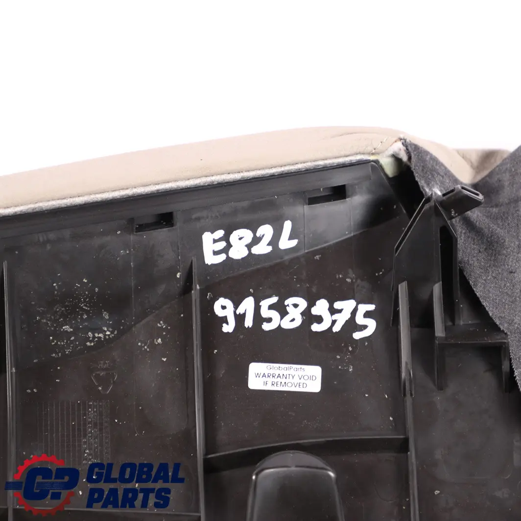 Embellecedor Asiento Trasero Izquierdo Cuero Beige para BMW E81 E82 con número de pieza 9158975 BMW E81 E82 Embellecedor Asiento Trasero Izquierdo Cuero Beige - SKU 9158975 - Número de pieza 9158975