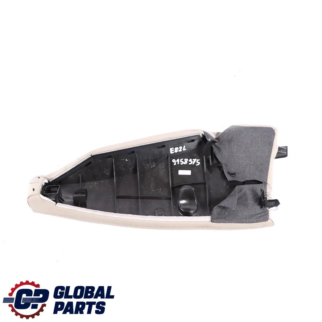Embellecedor Asiento Trasero Izquierdo Cuero Beige para BMW E81 E82 con número de pieza 9158975 BMW E81 E82 Embellecedor Asiento Trasero Izquierdo Cuero Beige - SKU 9158975 - Número de pieza 9158975