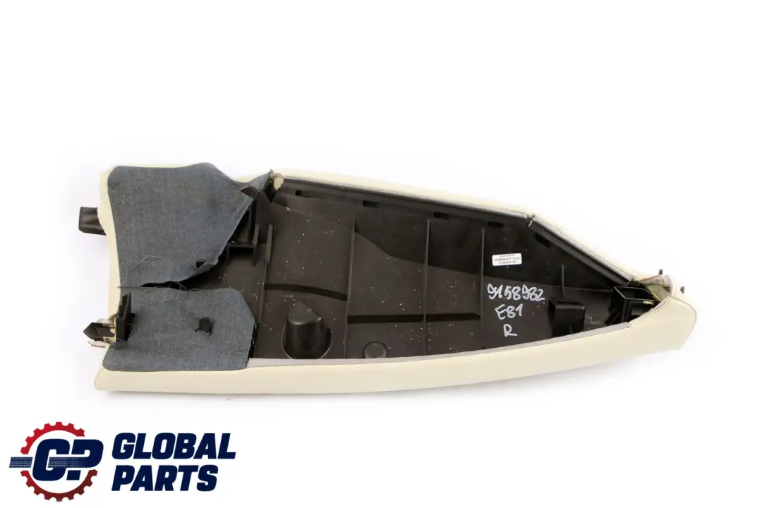 BMW 1 Series E81 E82 Side Finisher Trim Rear Seat Right O/S Leather Lemon - SKU 9158982 - Part number 9158982