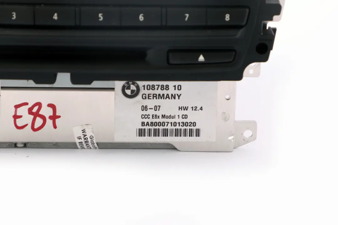 BMW E87 LCI CCC CD Radio Czytnik Nawigacji - SKU 9159034 - Numer Części 9170717