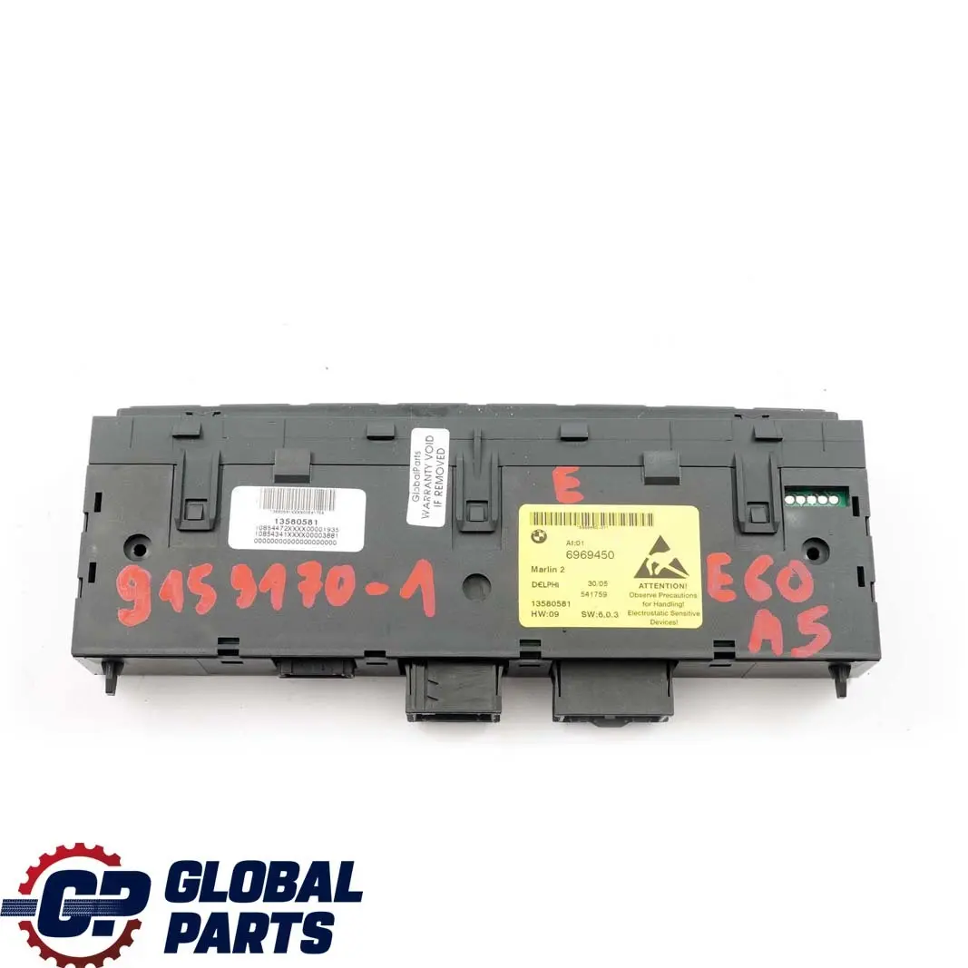 BMW 5 1 E60 M5 Sitzschaltzentrum Console Centrale Pdc Noir - SKU 9159170-1 - Numéro de pièce 6969450