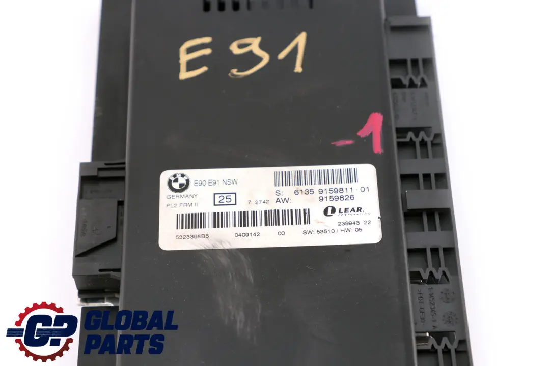 BMW E91 NSW PL2 FRMII Module de l'unité de contrôle de la foudre (LCM) - SKU 9159811-1 - Numéro de pièce 9159811