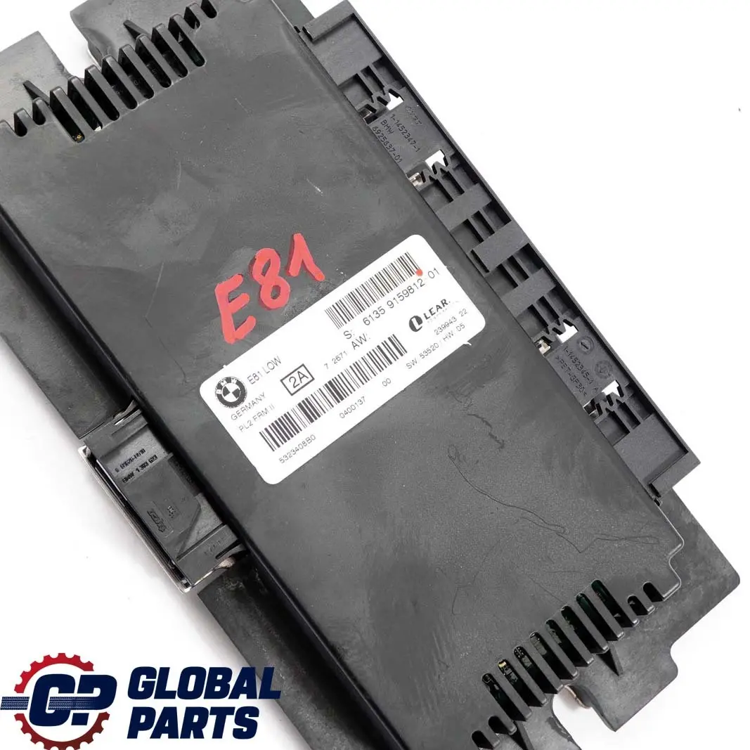 Modulo Luce Spaziale Piede Centralina Low PL2 FRM3R Lear per BMW E81 con numero di parte 9159812 BMW E81 Modulo Luce Spaziale Piede Centralina Low PL2 FRM3R Lear - SKU 9159812 - Numero di parte 9159812
