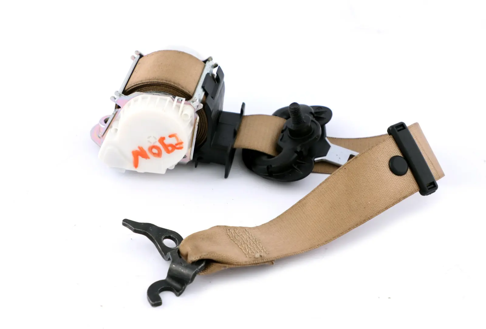 BMW E90 E91 LCI Cinturón de seguridad delantero derecho superior Beige 9160106