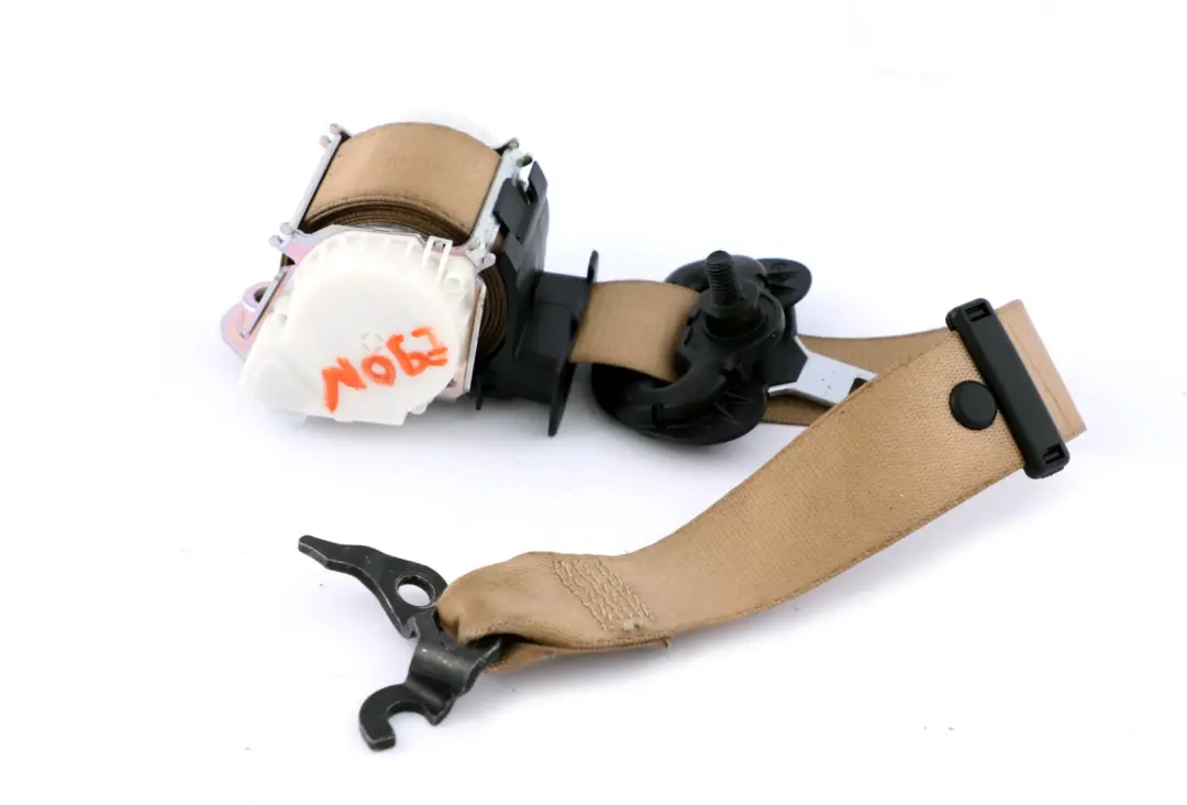 BMW 3 Series E90 E91 LCI Front Right Upper Safety Seat Belt Beige O/S - SKU 9160106 - Part number 9160106