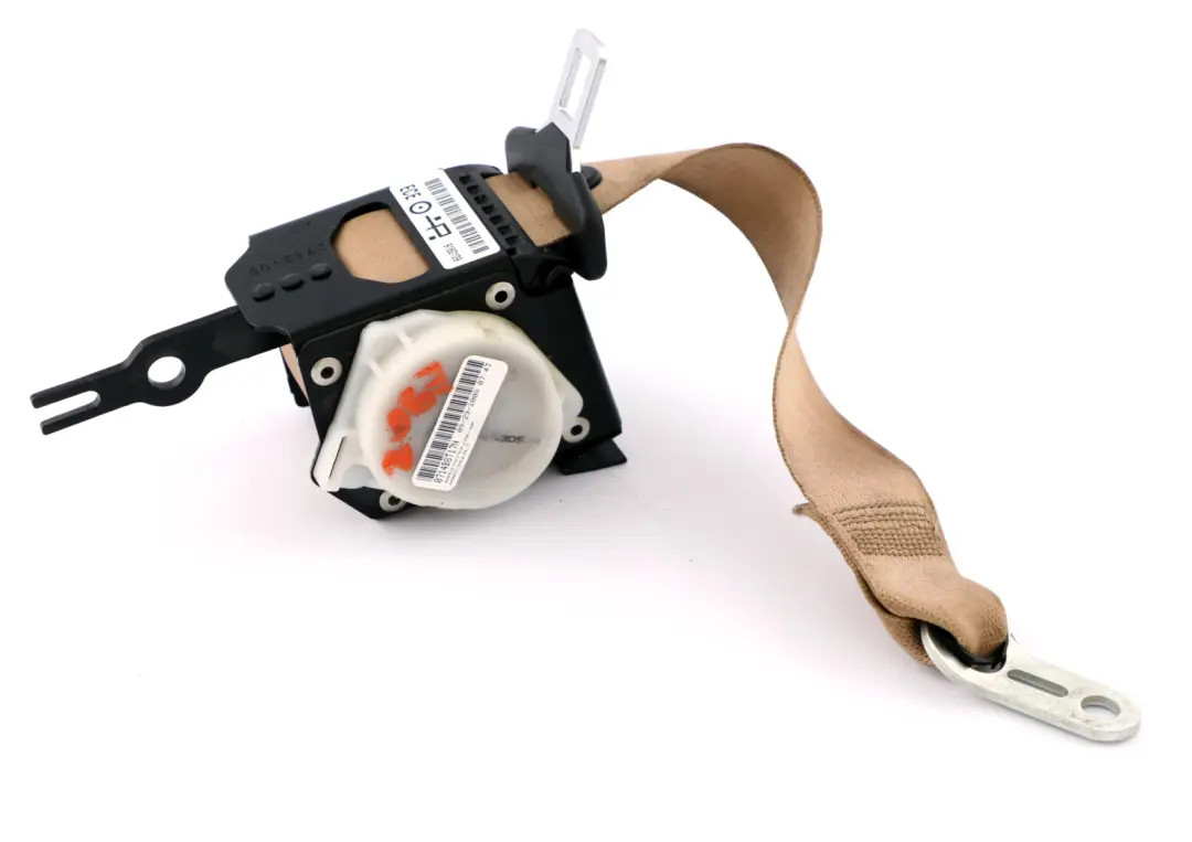 BMW 3 Series E90 LCI Upper Seat Belt Rear Left Right N/O/S Beige - SKU 9160109 - Part number 9160109
