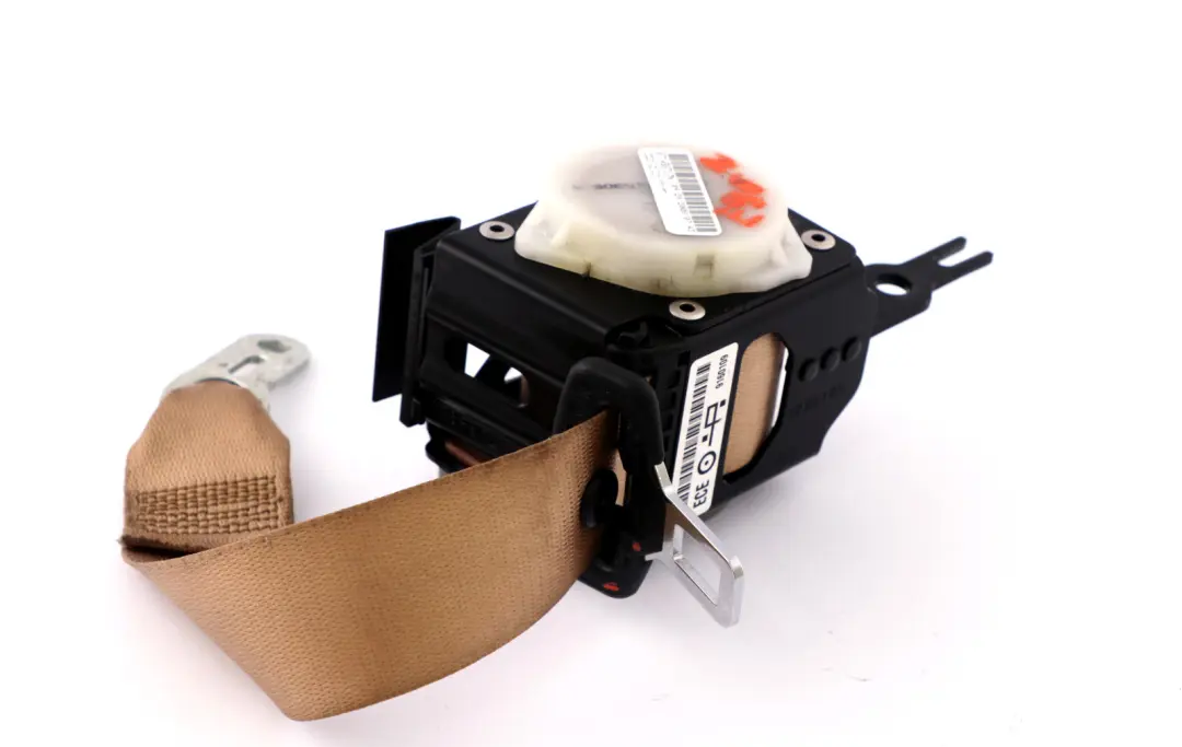 BMW 3 Series E90 LCI Upper Seat Belt Rear Left Right N/O/S Beige - SKU 9160109 - Part number 9160109