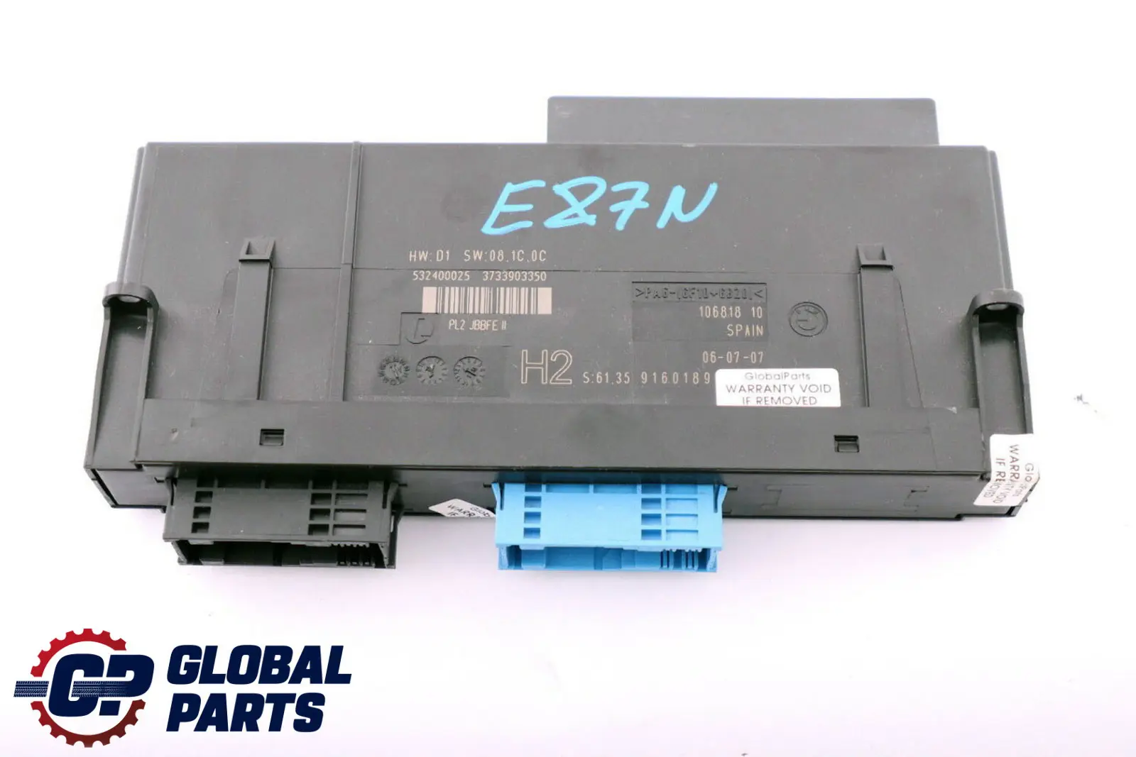 BMW 1 Serie E87N LCI ECU Module de controle du corps H2 ECU 9160189