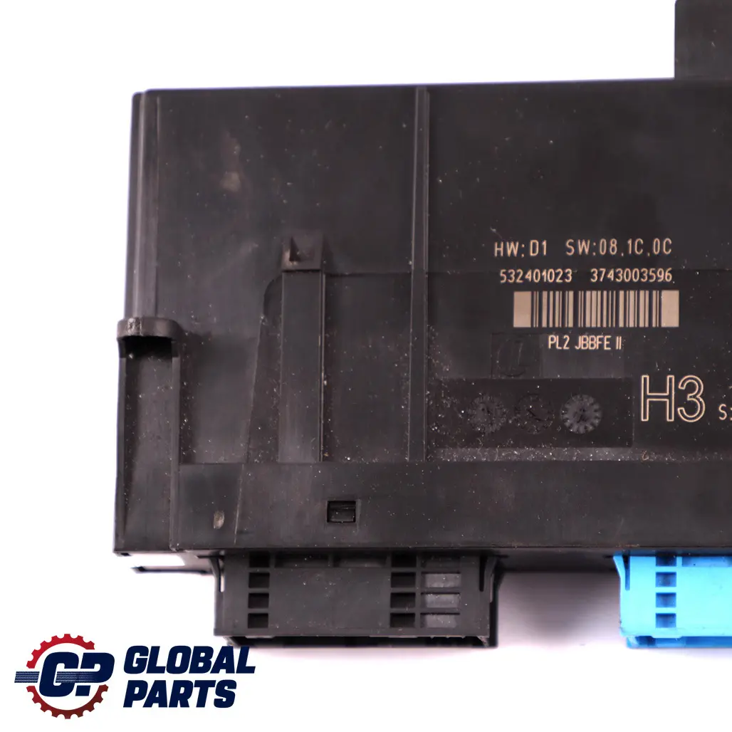 ECU Módulo Control del Cuerpo H3 Caja de Conexiones PL2 JBBFE II para BMW E93 con número de pieza 9160190 BMW E93 ECU Módulo Control del Cuerpo H3 Caja de Conexiones PL2 JBBFE II - SKU 9160190 - Número de pieza 9160190
