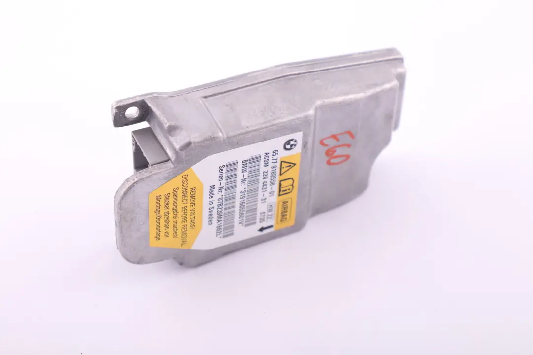 Airbag ECU Control Unit Module to BMW 5 Series E60 E60N E61 E61N LCI with Part number 9160558 BMW 5 Series E60 E60N E61 E61N LCI Airbag ECU Control Unit Module - SKU 9160558 - Part number 9160558