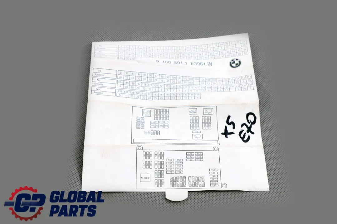 BMW X5 E70 Fuse Box Map Grouping - SKU 9160591 - Part number 6822530