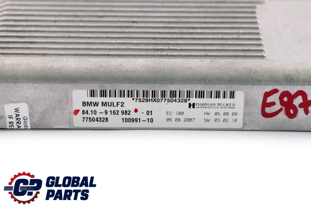 BMW E81 E87 E90 E91 Manos Libres Cargador Electrónico MULF2 - SKU 9162982 - Número de pieza 9162982