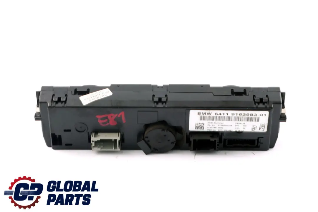 BMW E90 Panel Control Digital Automatico Aire Acondicionado Calefaccion - SKU 9162983 - Número de pieza 9162983