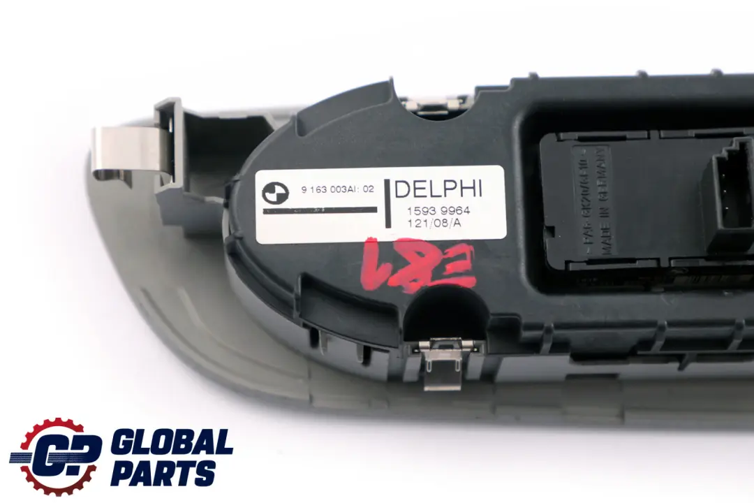 BMW 1 Series E81 E82 E88 Switch Window Lifter Passenger's Side Left N/S Grey - SKU rhd-9163003 - Part number 9163003