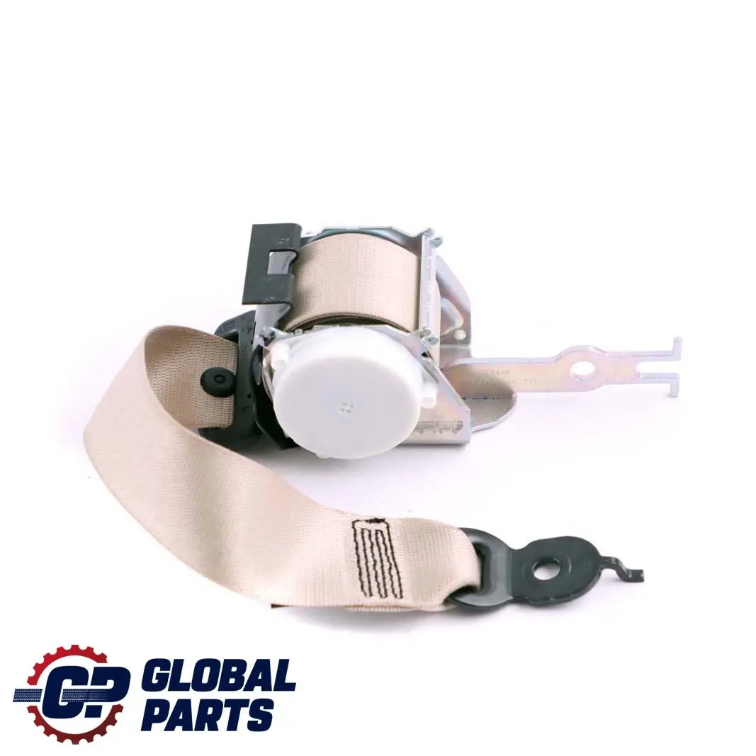 Right O/S Seat Upper Belt Seatbelt Oyster to BMW 5 7 Series F01 F10 Rear with Part number 9163240 BMW 5 7 Series F01 F10 Rear Right O/S Seat Upper Belt Seatbelt Oyster - SKU 9163240 - Part number 9163240