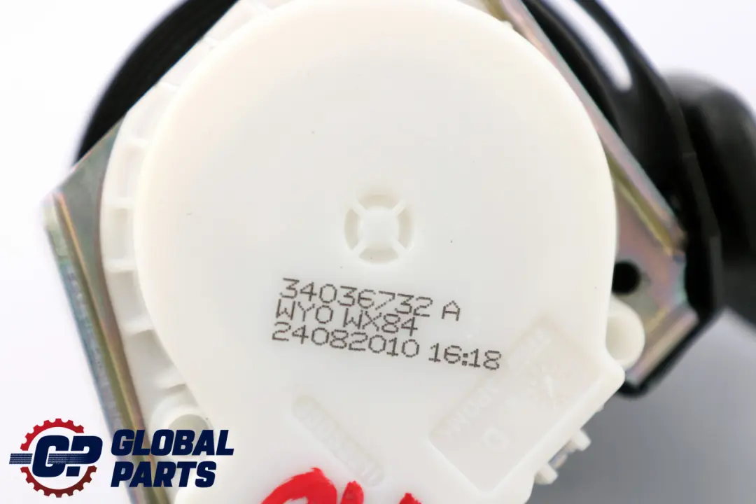 BMW F10 Cintura Sicurezza Superiore Posteriore Centrale Nera - SKU 9163241 - Numero di parte 9163241