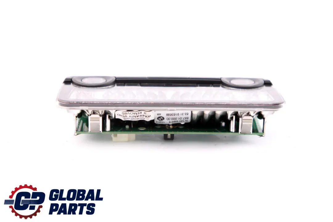 BMW F10 F11 Garniture de toit, lampe de lecture au plafond, arriere centre - SKU 9163699 - Numéro de pièce 9163699