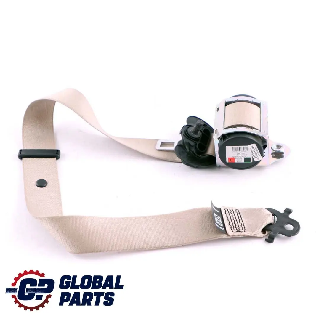 Upper Belt Front Left N/S Seatbelt Oyster to BMW F01 F02 F10 F11 Seat with Part number 9164509 BMW F01 F02 F10 F11 Seat Upper Belt Front Left N/S Seatbelt Oyster - SKU 9164509 - Part number 9164509