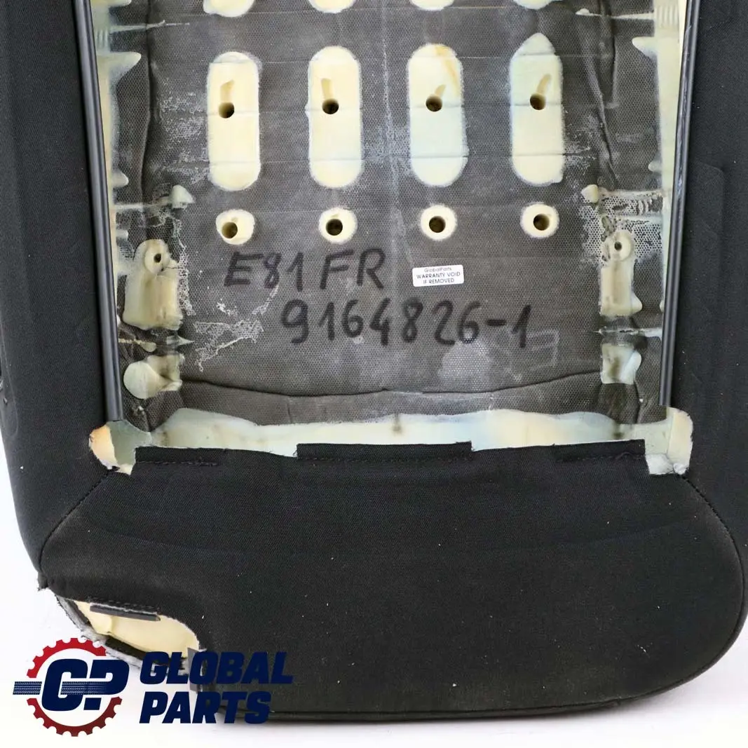 Reihe E81 E82 Vornsitz Rechts Lehne Bezug Stoff Elektra Anthrazit für BMW 1 mit Teilenummer 9164826 BMW 1 Reihe E81 E82 Vornsitz Rechts Lehne Bezug Stoff Elektra Anthrazit - SKU 9164826-1 - Teilenummer 9164826