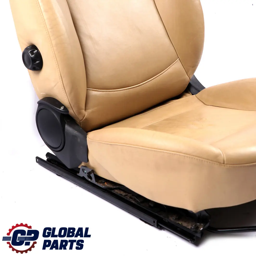 Beige Leather Front Left N/S Seat to Mini Cooper One R55 R56 with Part number 9165409 Mini Cooper One R55 R56 Beige Leather Front Left N/S Seat - SKU 9165409 - Part number 9165409
