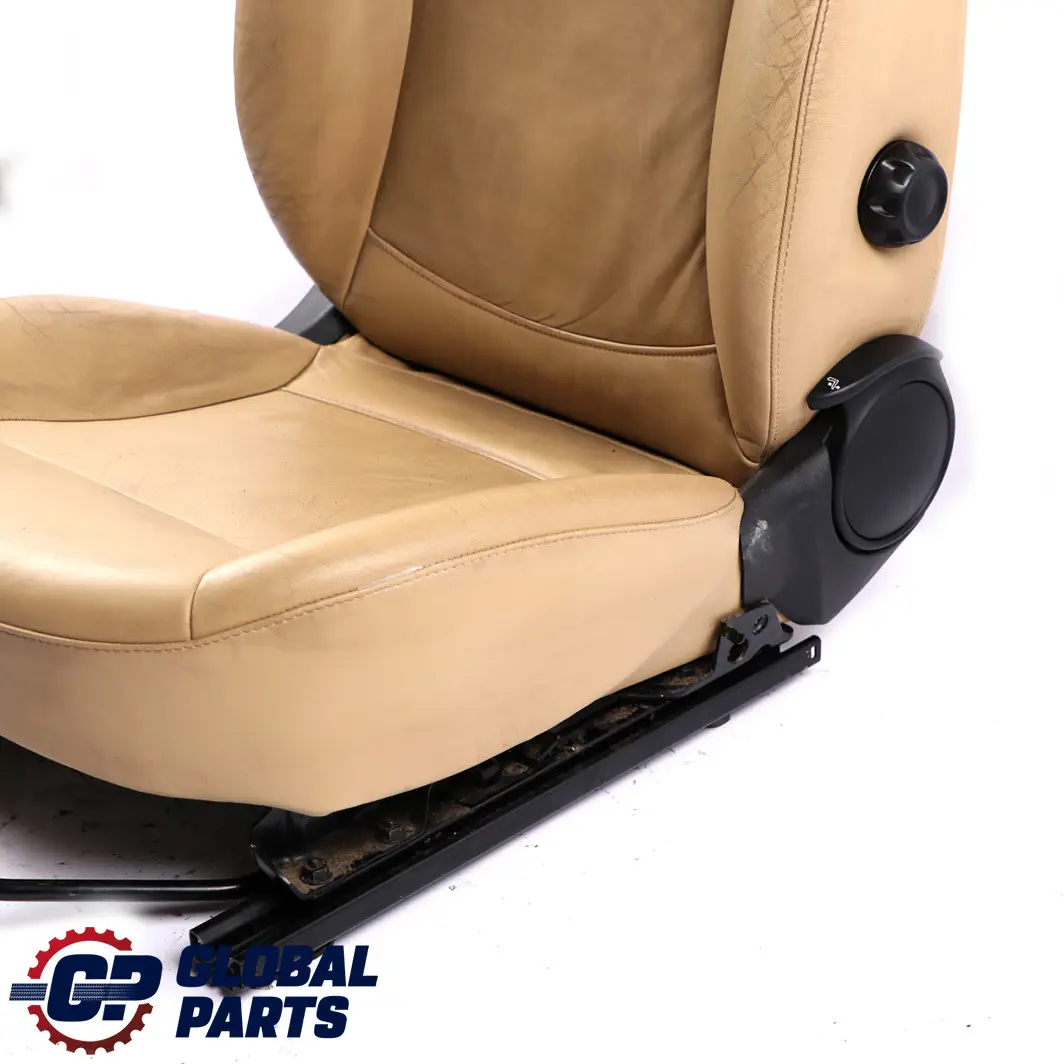 Beige Leather Front Right O/S Seat to Mini Cooper One R55 R56 with Part number 9165410 Mini Cooper One R55 R56 Beige Leather Front Right O/S Seat - SKU 9165410 - Part number 9165410