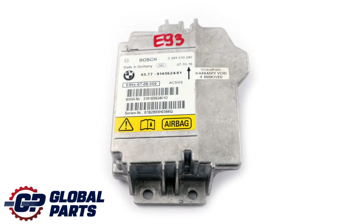 Module Control Unit Module ECU BMW E93 Air - SKU 9165624 - Part number 9189906