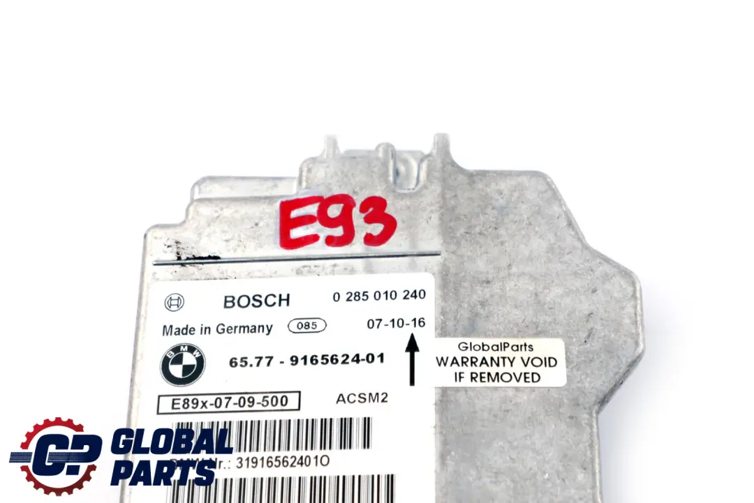 Luftmodul Steuergerät Modul ECU für BMW E93 mit Teilenummer 9189906 BMW E93 Luftmodul Steuergerät Modul ECU - SKU 9165624 - Teilenummer 9189906