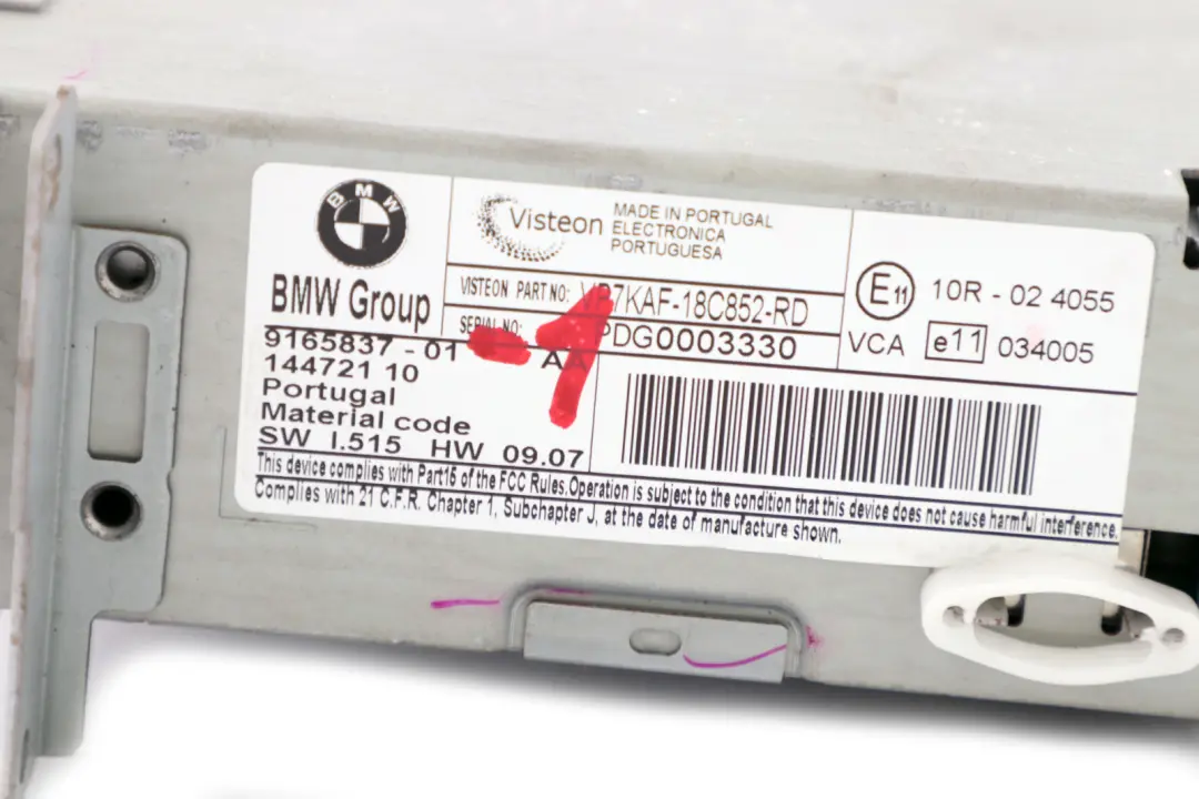 CHAMP Business System Controller CD Player to BMW E60 LCI E63 with Part number 9187903 BMW E60 LCI E63 CHAMP Business System Controller CD Player - SKU 9165837 - Part number 9187903