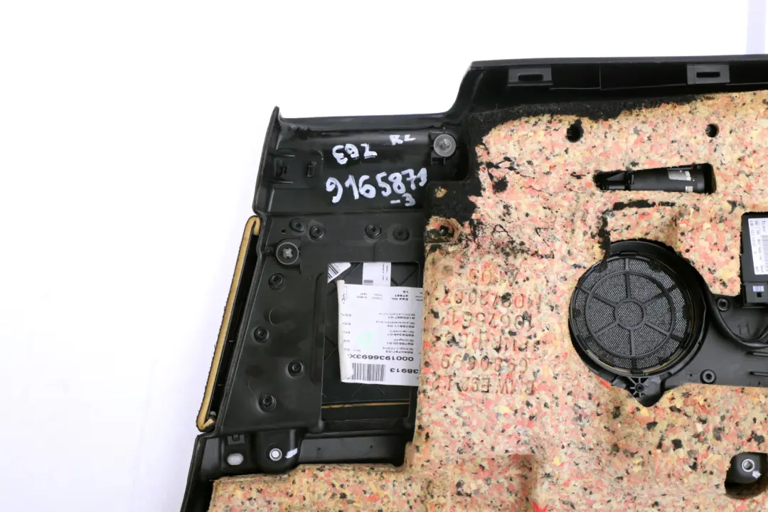 Left N/S Door Card Lining Black Anthracite Trim Panel to BMW 3 Series E92 3 Rear with Part number 9165871 BMW 3 Series E92 3 Rear Left N/S Door Card Lining Black Anthracite Trim Panel - SKU 9165871-3 - Part number 9165871