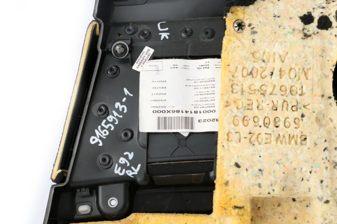 Door Card Lining Black Anthracite Trim Panel Rear Left N/S to BMW 3 Series E92 1 with Part number 9165913 BMW 3 Series E92 1 Door Card Lining Black Anthracite Trim Panel Rear Left N/S - SKU 9165913-1 - Part number 9165913