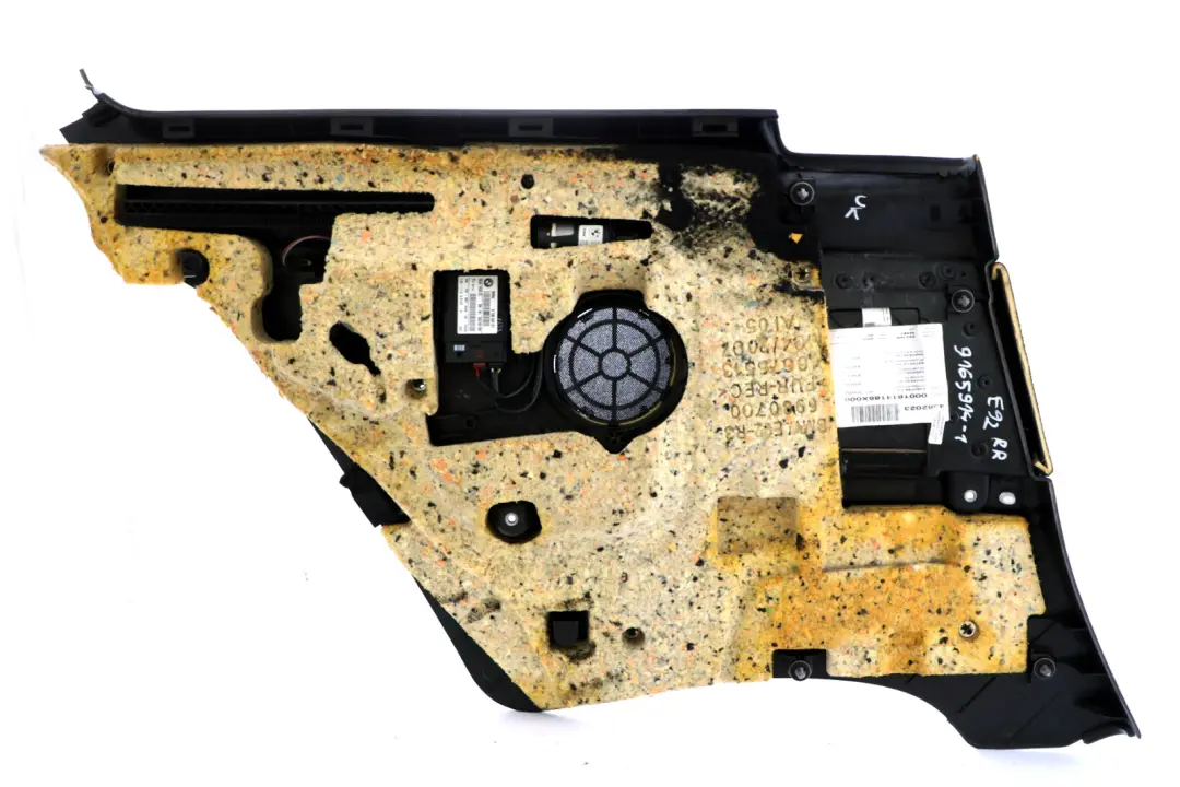 BMW 3 Series E92 1 Door Card Lining Black Anthracite Trim Panel Rear Right O/S - SKU 9165914-1 - Part number 9165914