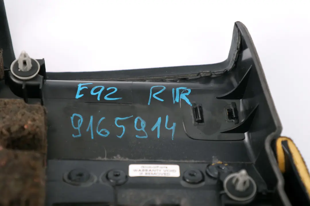 BMW 3 Series E92 Door Card Lining Black Anthracite Trim Panel Rear Right O/S - SKU 9165914 - Part number 9165914