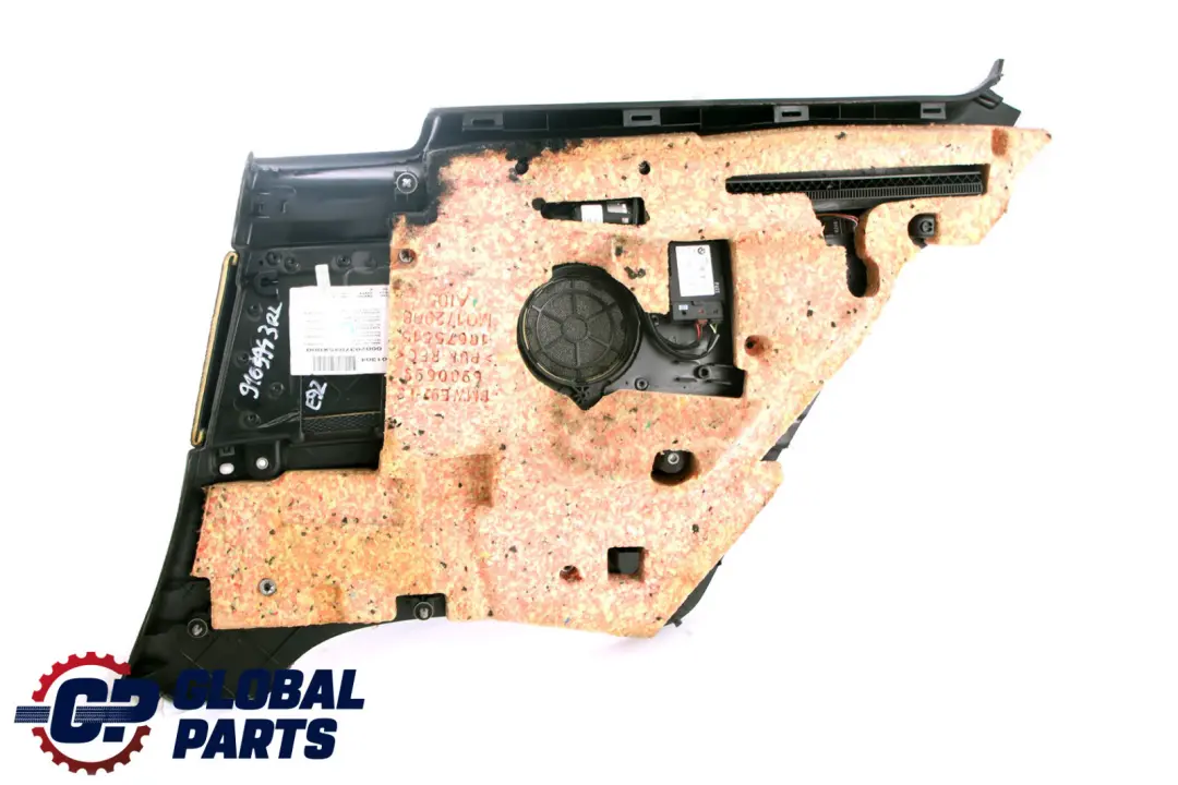 Left N/S Lateral Trim Panel Lining Cloth Alcantara to BMW 3 Series E92 Rear with Part number 9165943 BMW 3 Series E92 Rear Left N/S Lateral Trim Panel Lining Cloth Alcantara - SKU 9165943 - Part number 9165943