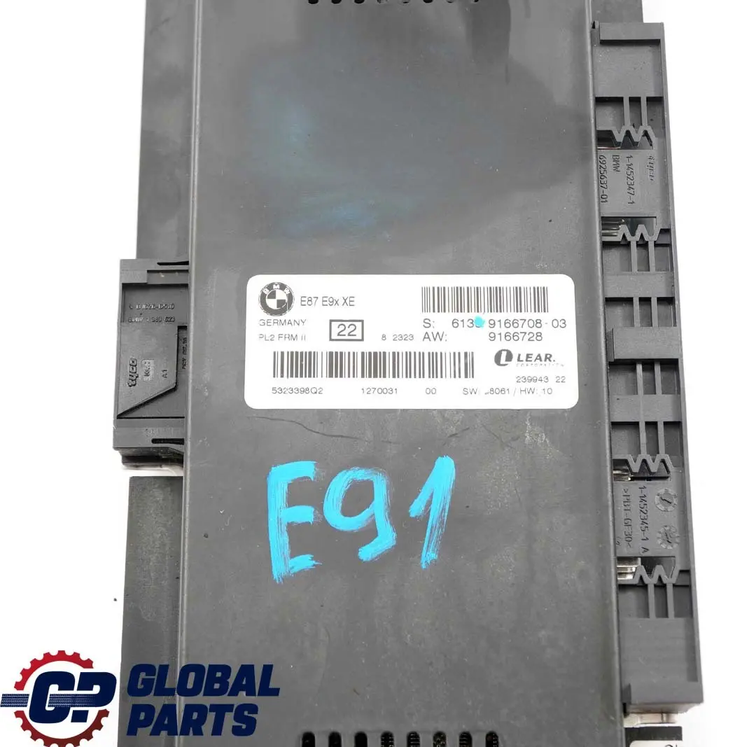 BMW E91 Touring Xenon-Fu?raum-Lichtsteuermodul Lcm PL2 Frm II - SKU 9166708-4 - Numero di parte 9166708