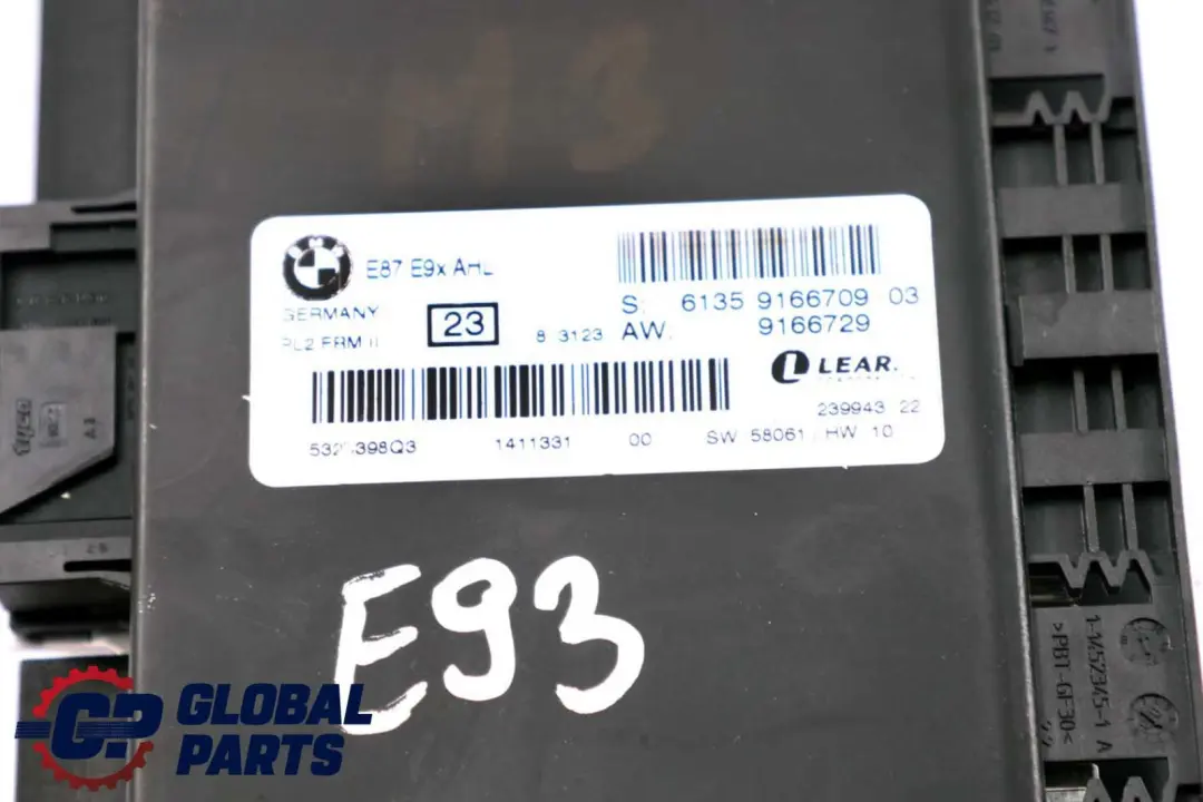 Footwell Light Control Module AHL PL2 FRMII 6135 to BMW 3 Series E93 with Part number 9166709 BMW 3 Series E93 Footwell Light Control Module AHL PL2 FRMII 6135 - SKU 9166709-1 - Part number 9166709