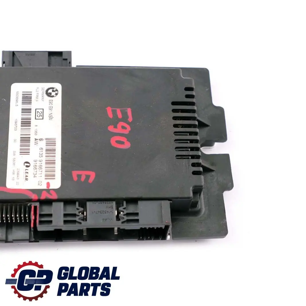 BMW 3 E91 2 Footwell Light Control Module ECU NSW PL2 FRM II Lear - SKU 9166711-2 - Part number 9166711