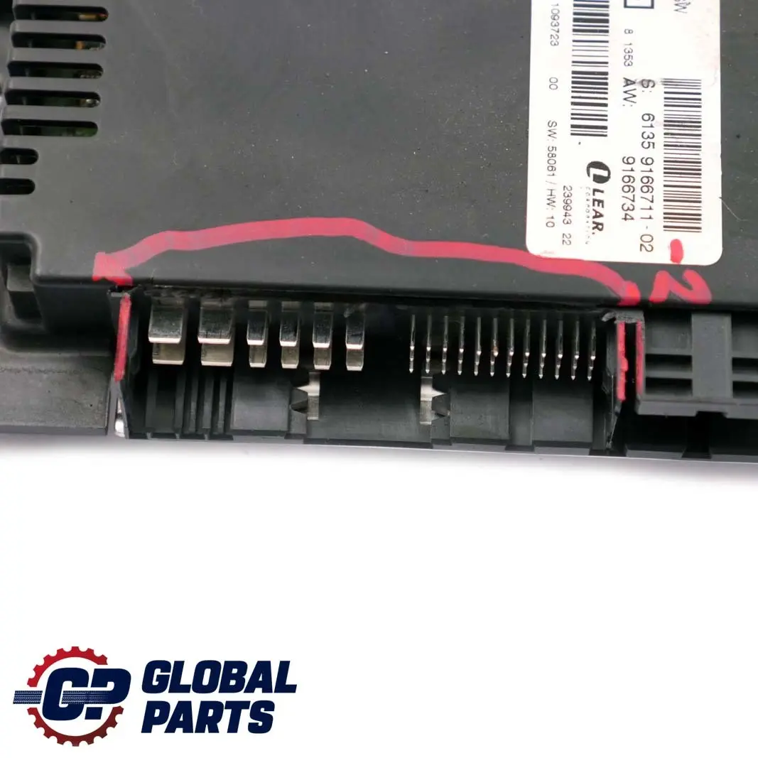 Lichtmodul Fussraummodul Steuergerät ECU NSW PL2 FRM II für BMW 3 er E91 2 mit Teilenummer 9166711 BMW 3 er E91 2 Lichtmodul Fussraummodul Steuergerät ECU NSW PL2 FRM II - SKU 9166711-2 - Teilenummer 9166711